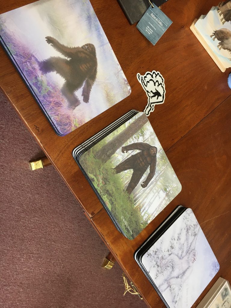 Bigfoot mouse pads.