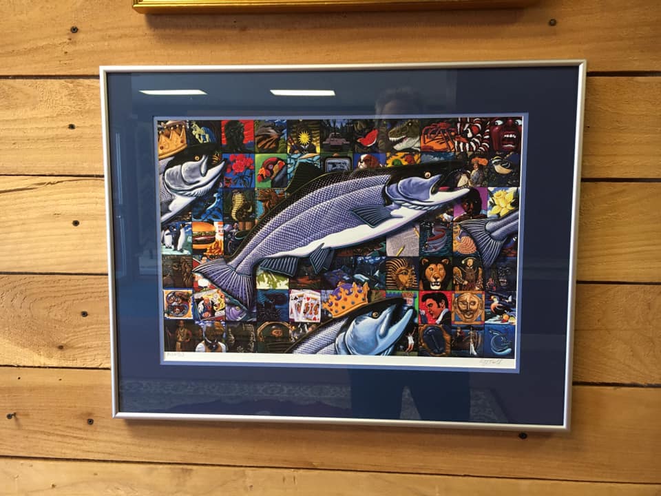 Fish - Framed art you can find and purchase at the gallery.