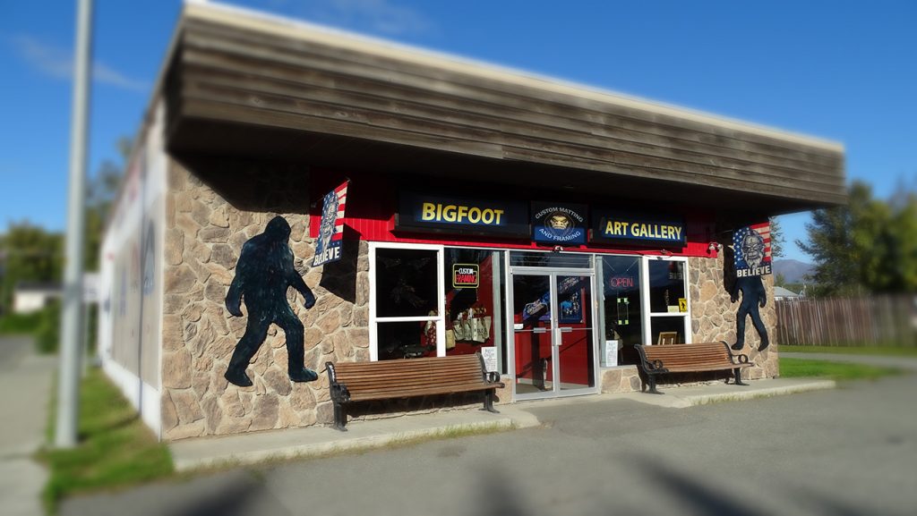 Bigfoot Art Gallery store front.