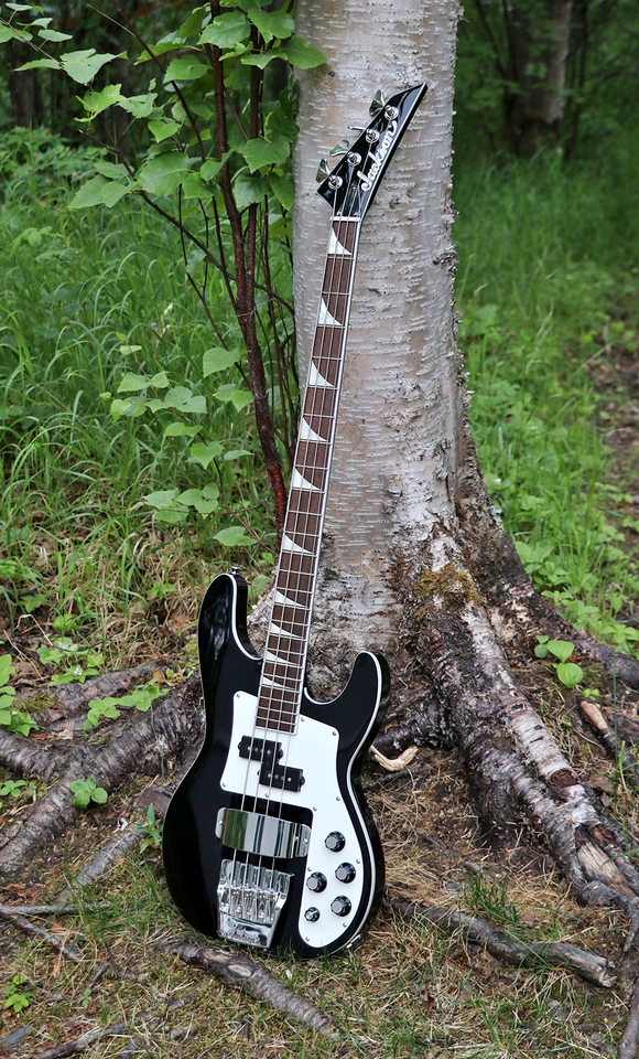 Photo of a guitar you can purchase at the gallery.