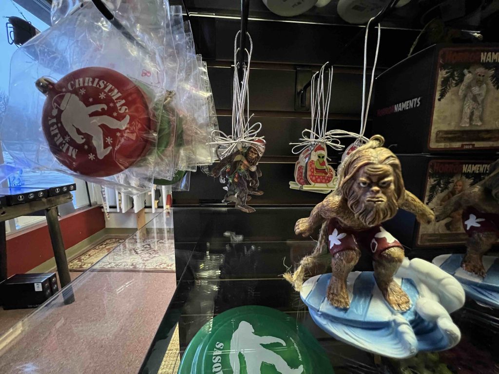 Bigfoot Art Gallery Christmas Ornaments.